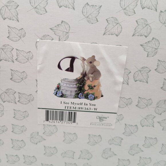 Charming Tails I See Myself In You Mouse Figurine Reflective Ball Large - Picture 7 of 9